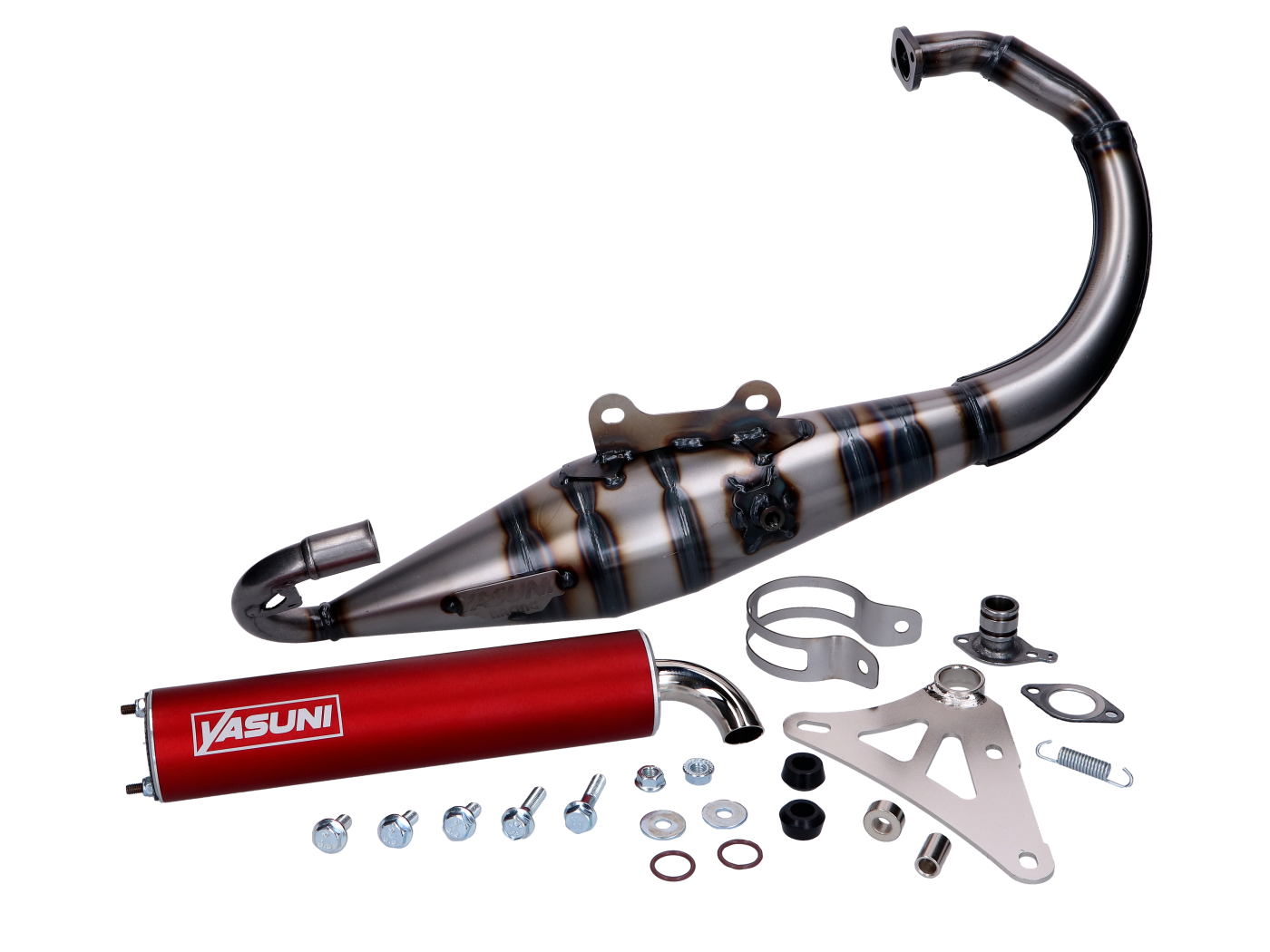 Výfuk Yasuni R-PRO červený pro Minarelli vertical YA307R-RPRO