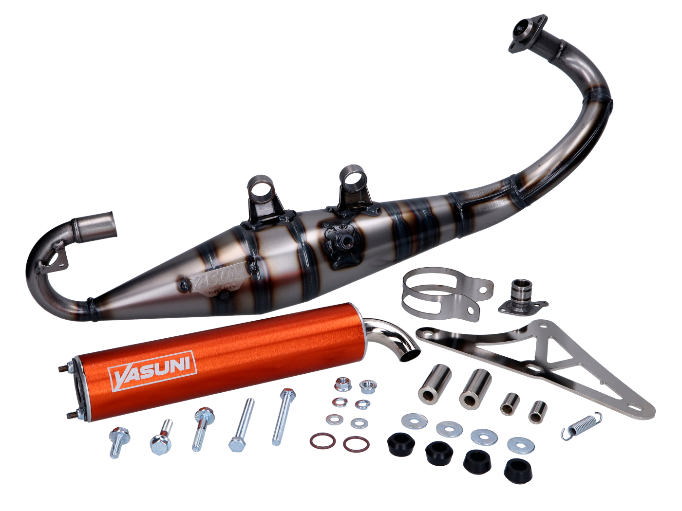 Výfuk Yasuni R-PRO oranžový pro Piaggio YA420N-RPRO