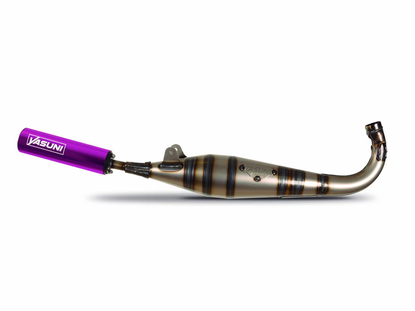 Výfuk Yasuni fialový pro Peugeot 103 SP/RCX YA1001-2TF