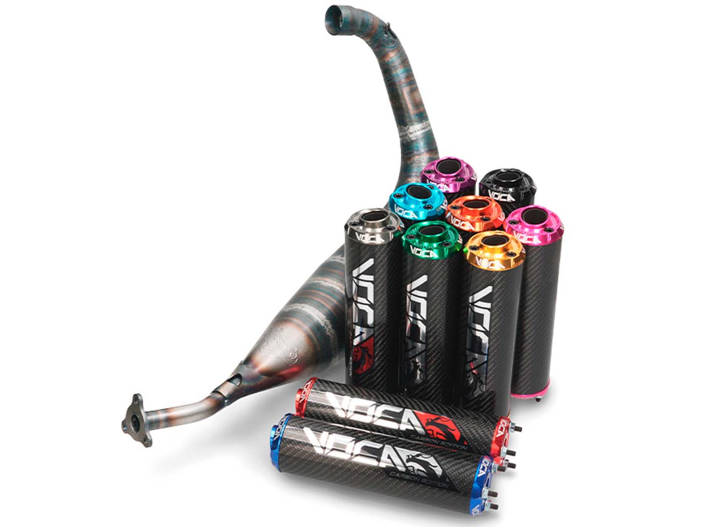 Výfuk Voca Racing 80 ccm pro Derbi Senda VCR-RD30192.01.BDY