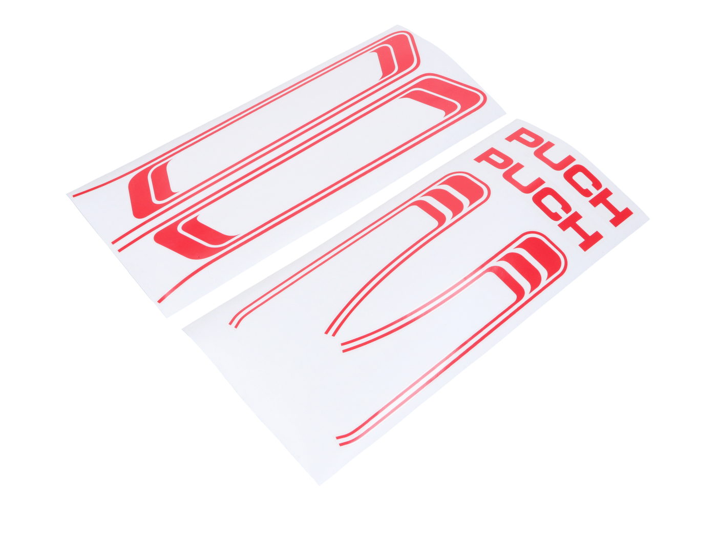 NTS Parts Sada samolepek na nádrž a rám červená přenosová samolepka pro Puch Maxi S, N, Moped, Moped MG00083139