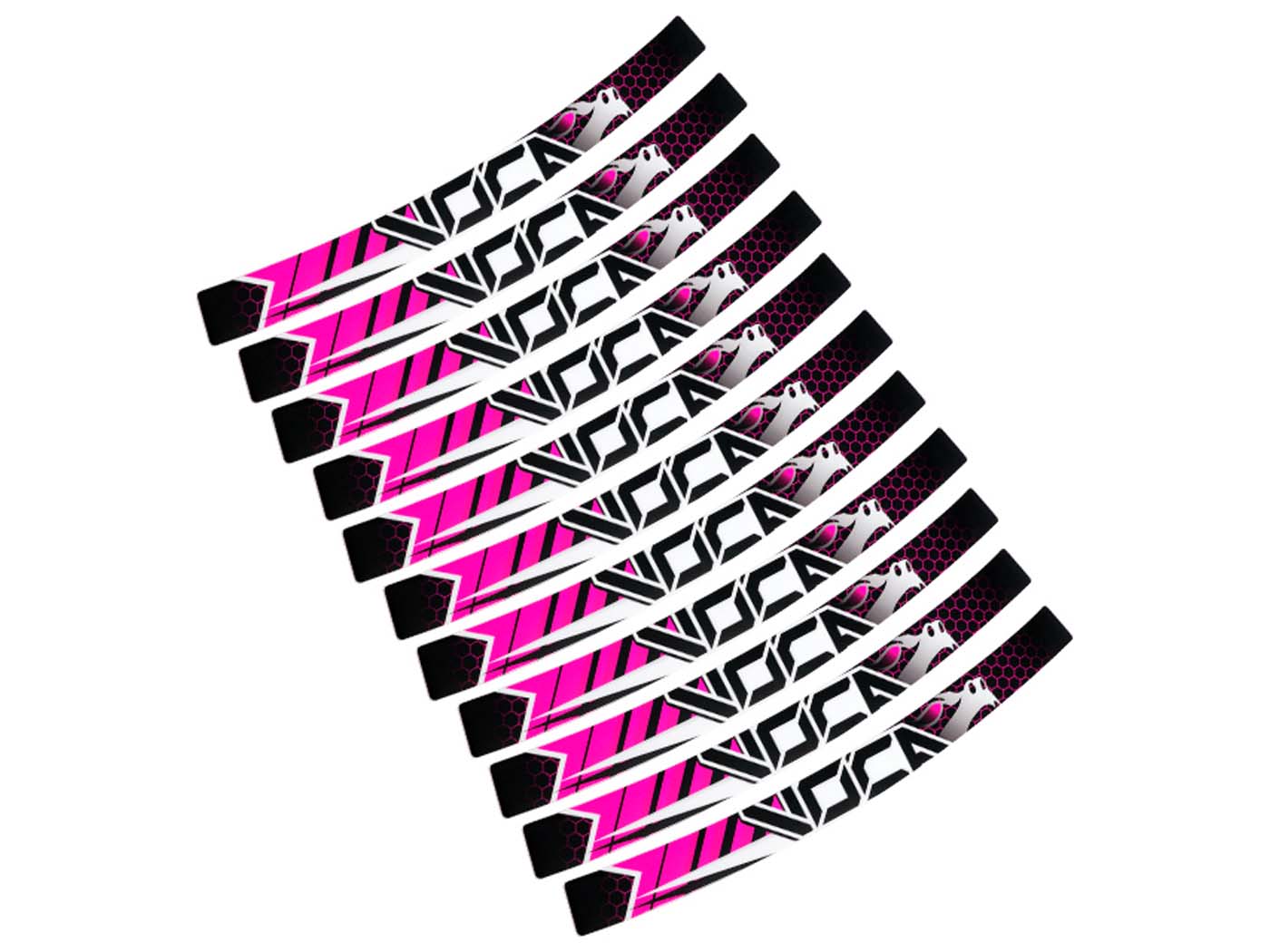 Voca Racing Sada samolepek na ráfky Voca Bestia růžová Rieju MRT 50cc VCR-SD-KIT-WHEELS/PI