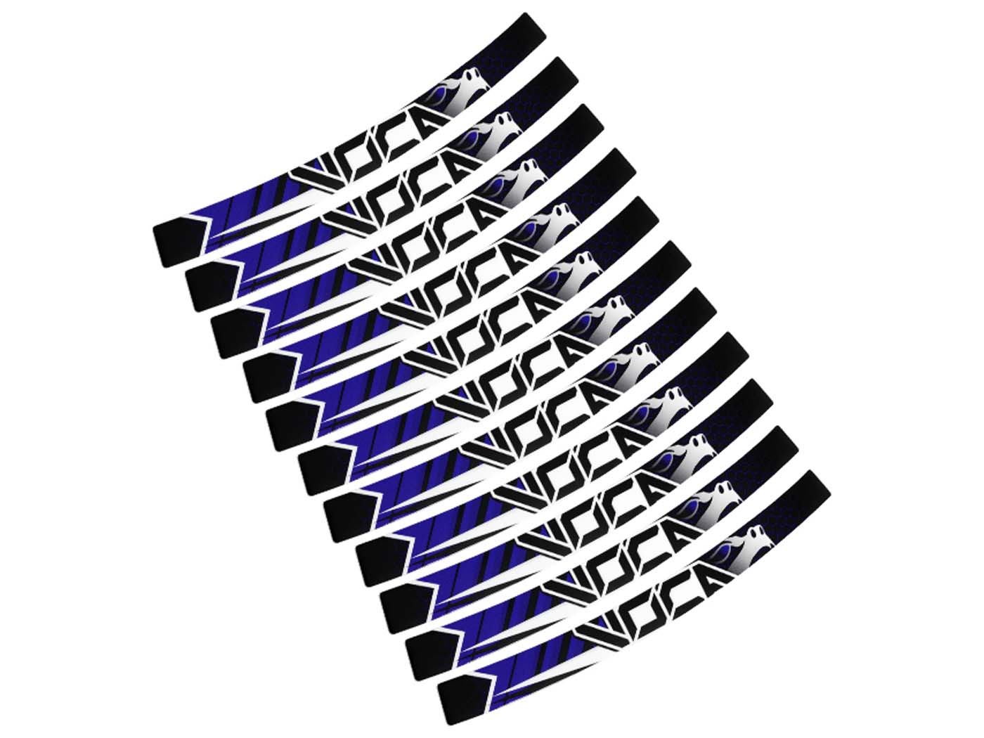 Voca Racing Sada samolepek na ráfky Voca Bestia modrá Rieju MRT 50cc VCR-SD-KIT-WHEELS/BL