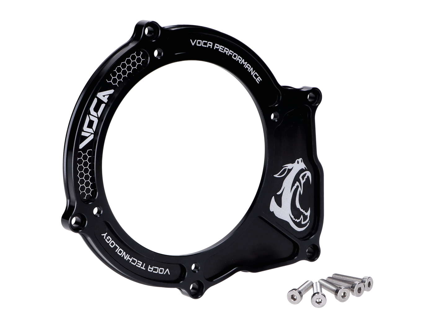 Voca Racing Kompletní kryt zapalování Voca CNC, černý, pro Minarelli AM6 VCR-RD10188.COVER.1