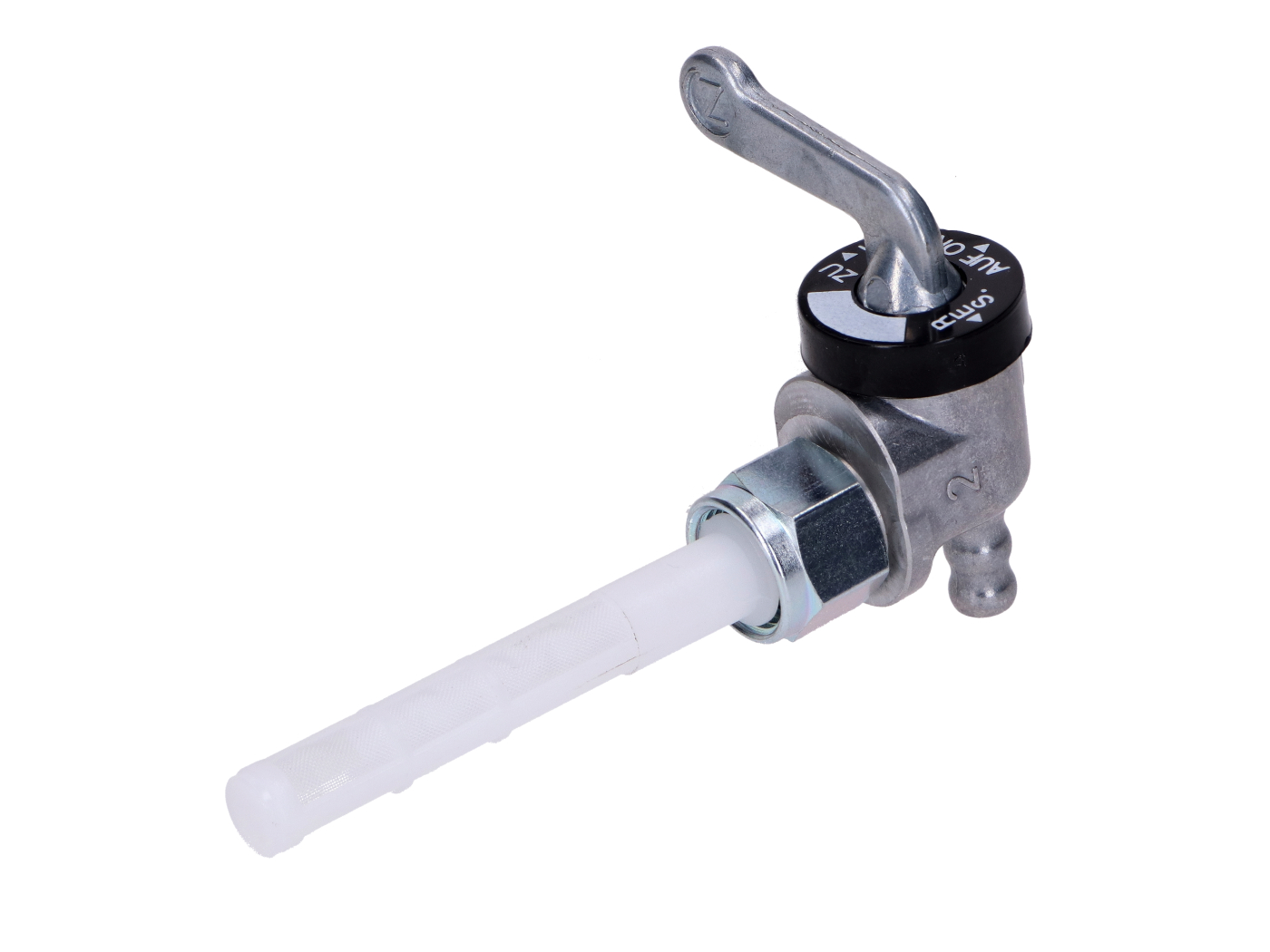 Palivový kohout Karcoma závit M12x1 se zadním vývodem pro Zündapp, CS, CX, Hai, GTS MG00071253