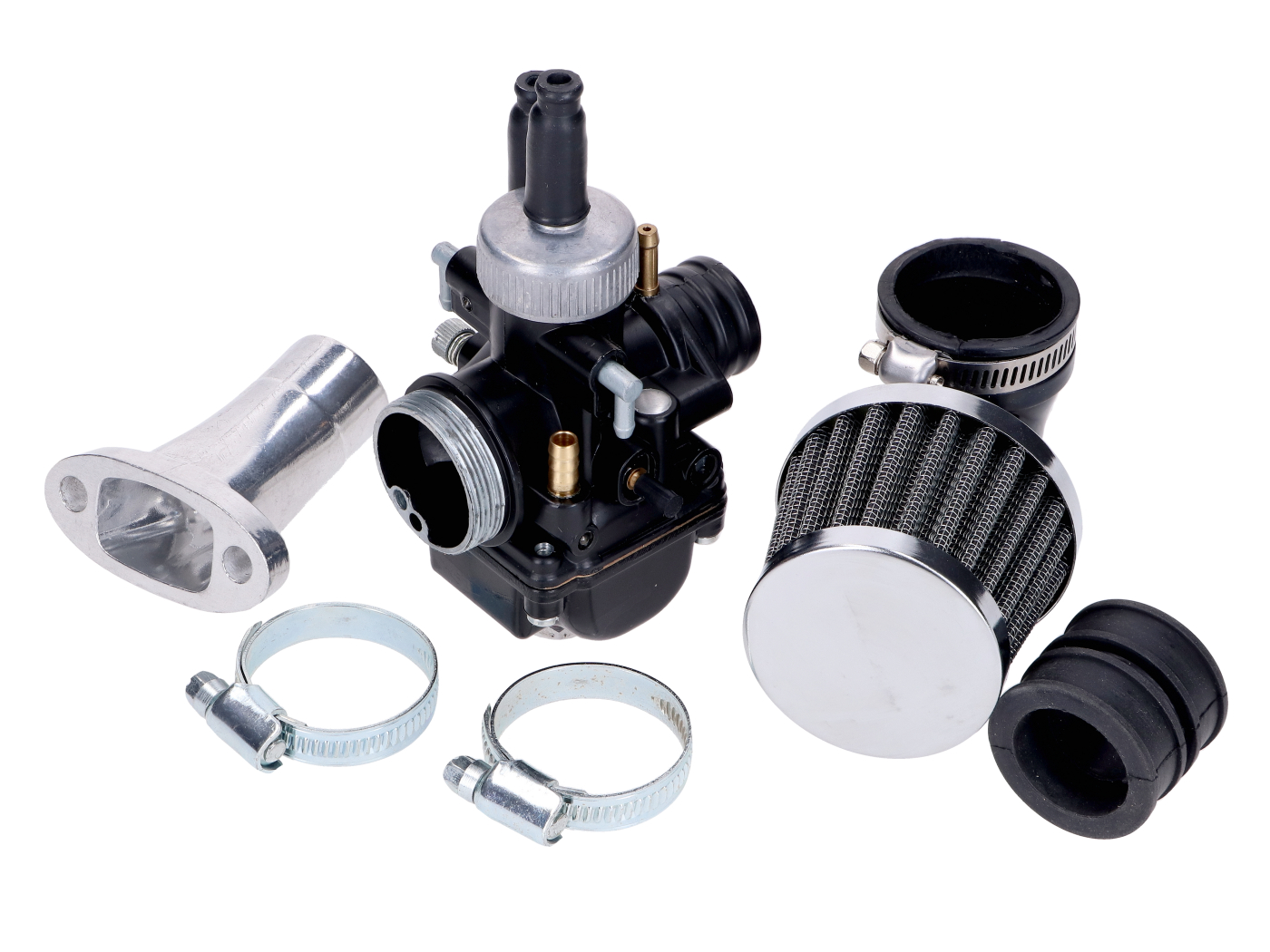 Diverse / Import Tuningová sada karburátoru 19 mm s přírubou 20 mm a sportovním vzduchovým filtrem pro Zündapp MG00061105