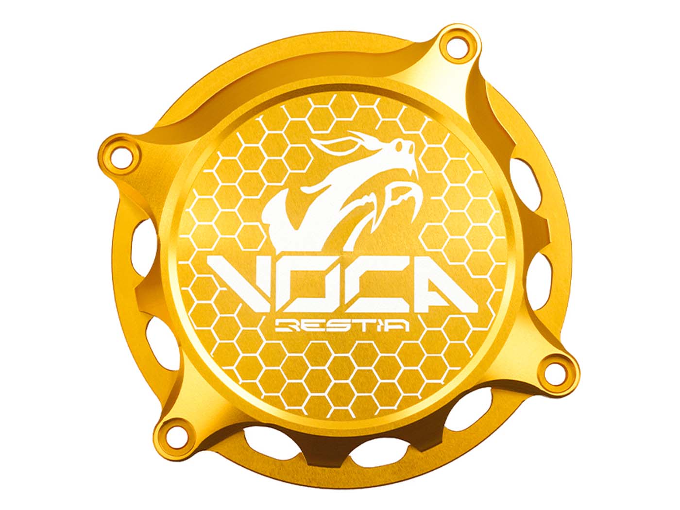 Voca Racing Kryt zapalování Voca CNC zlatý pro Minarelli AM6 VCR-RD10188COVER2/GO