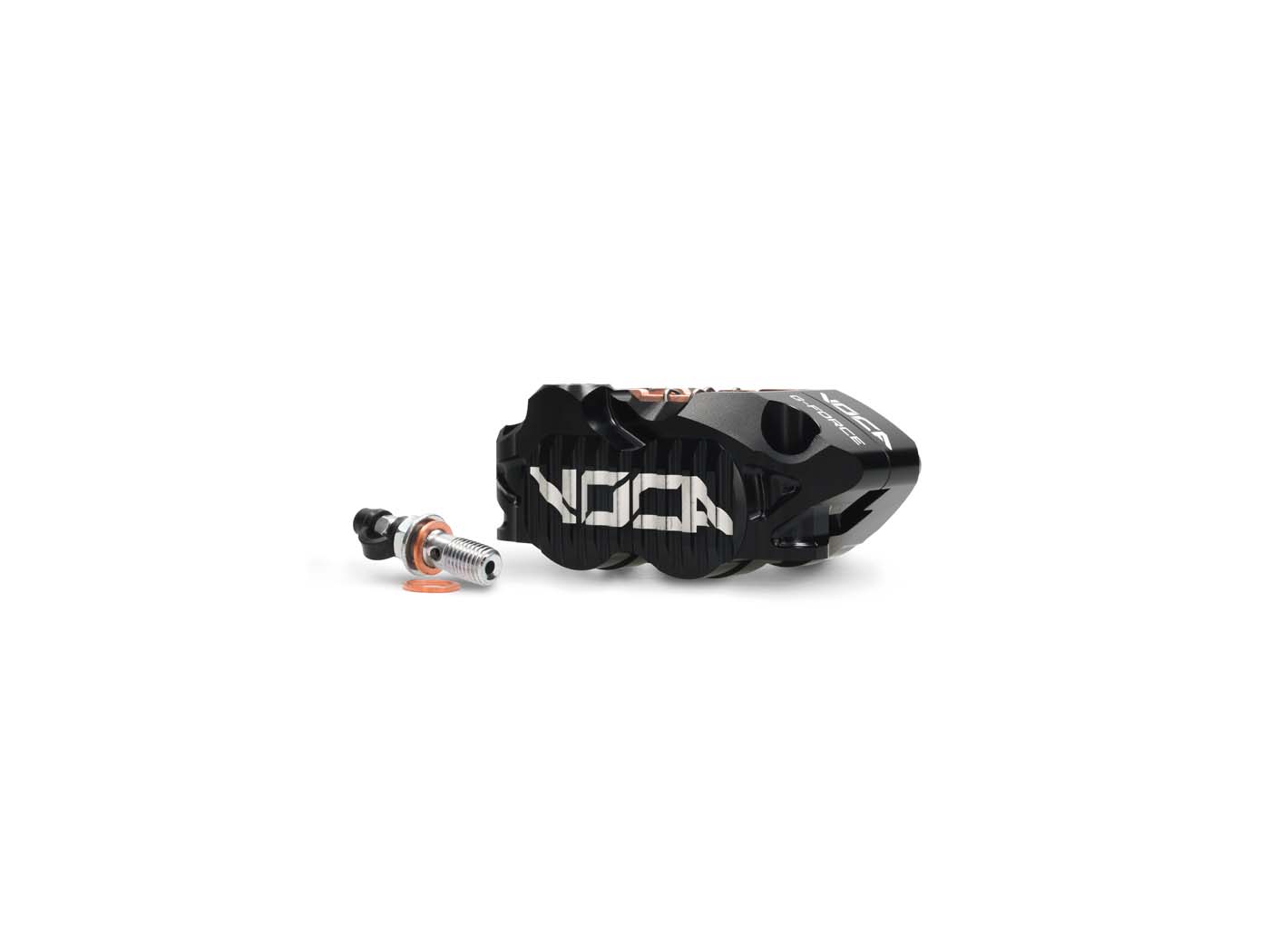 Brzdový třmen Voca Racing 25 mm G-Force Pro 4 pístky černý VCR-RD18R/BK