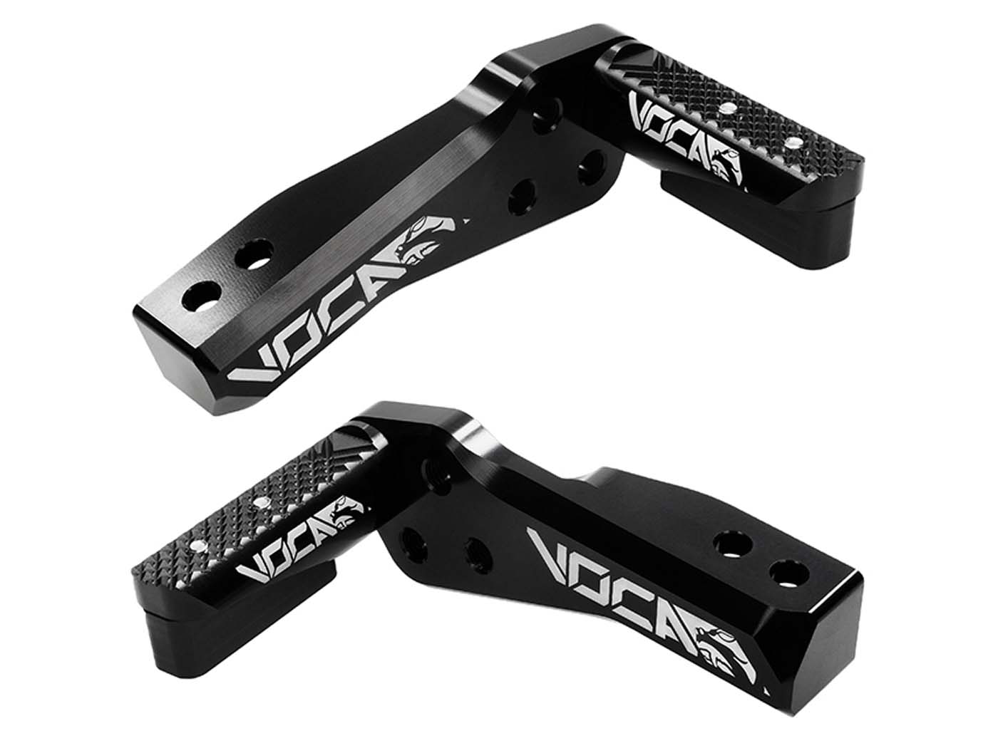 Stupačky Voca Racing CNC hliníkové, černé, pro Pitbike YCF Minimotard, pitbiky jako ZS 155, Daytona 190, ZS 190, YX 160, SM 90 VCR-RD06144FPG1