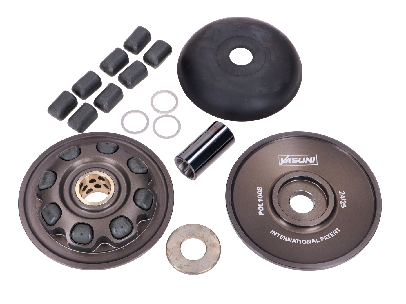 Variátor Yasuni HPRACE Axial D=100mm 70cc pro Derbi Variant 50cc 2T YASHPR100VPR7