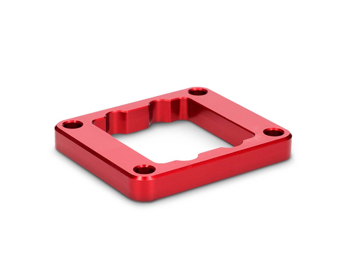 Voca Racing Podložka / distanční deska membránového bloku Voca CNC 10 mm červená pro Yamaha DT 50 VCR-RD13.SPC.130.RE