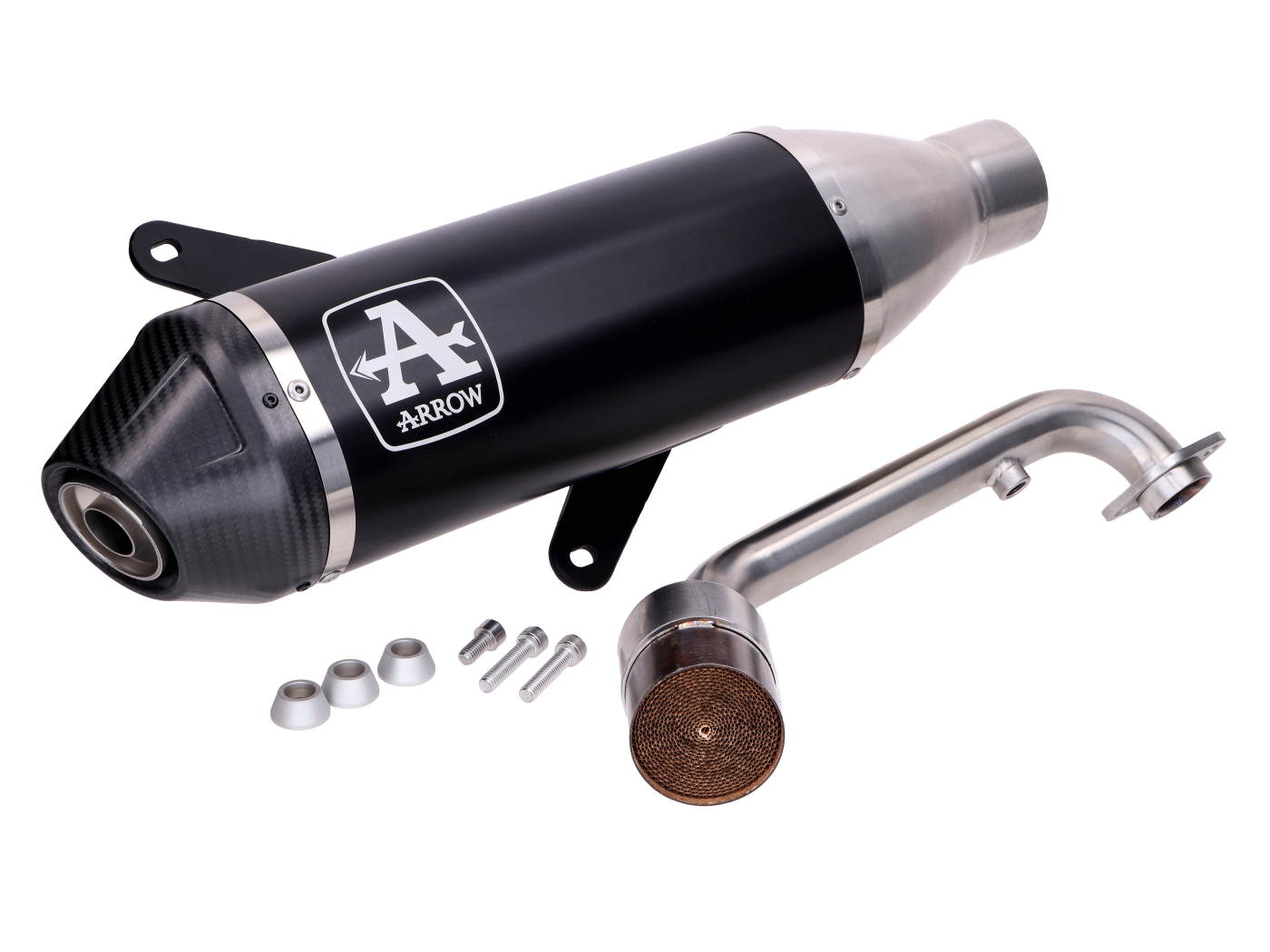 Výfuk Arrow Urban s katalyzátorem černý pro Vespa GTS 310 GI-53551AKN