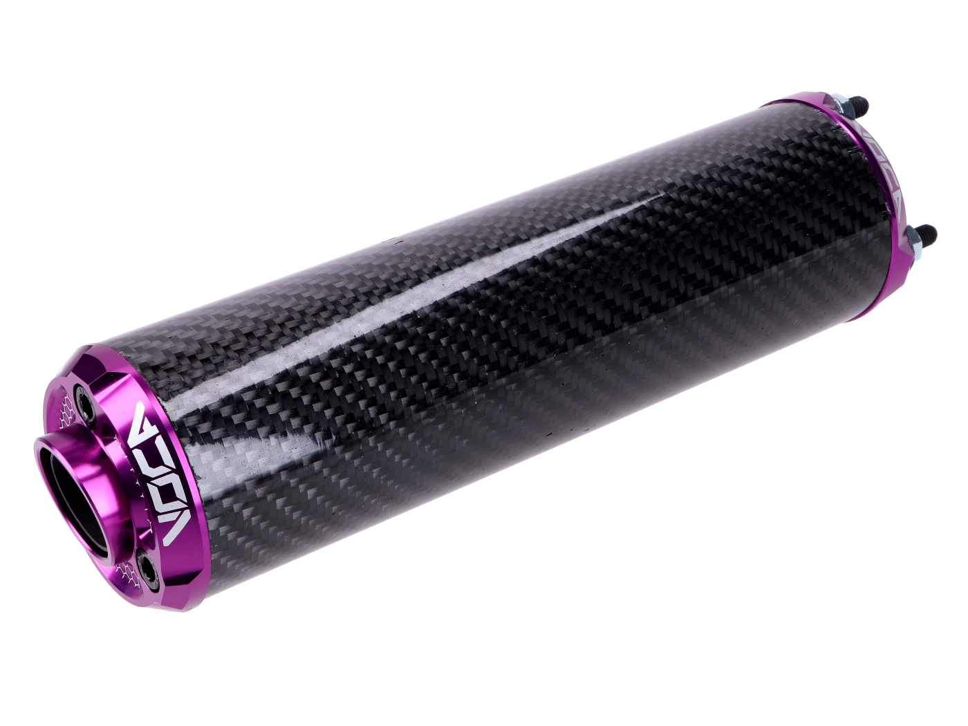 Voca Racing Zadní tlumič výfuku VOCA Carbon - CNC koncovka fialová VCR-RD30400/CAPU