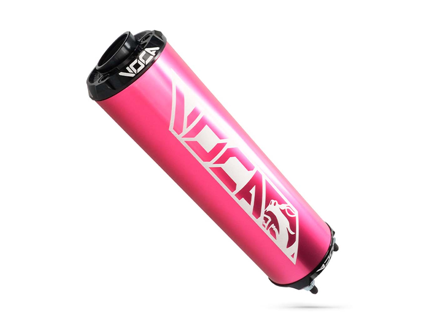 Voca Racing Zadní tlumič výfuku VOCA hliníkový růžový - CNC koncovka černá VCR-RD30400/PIBK