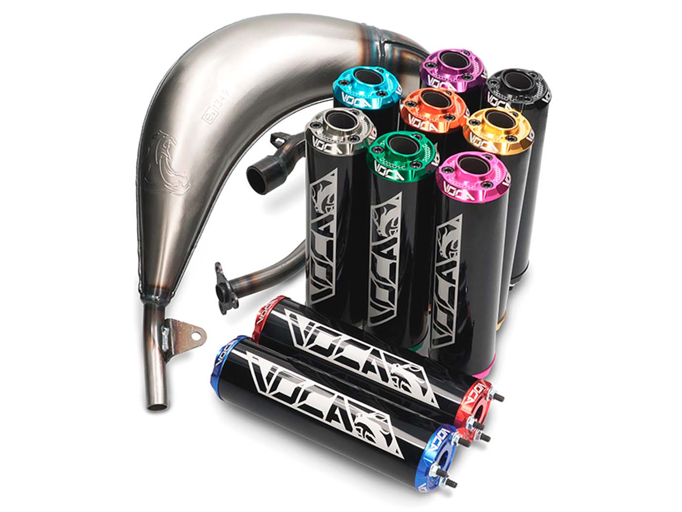 Voca Racing Výfuk Voca Cross 50/70cc pro Beta RR, Enduro, SM 2012–2020 VCR-RD39190
