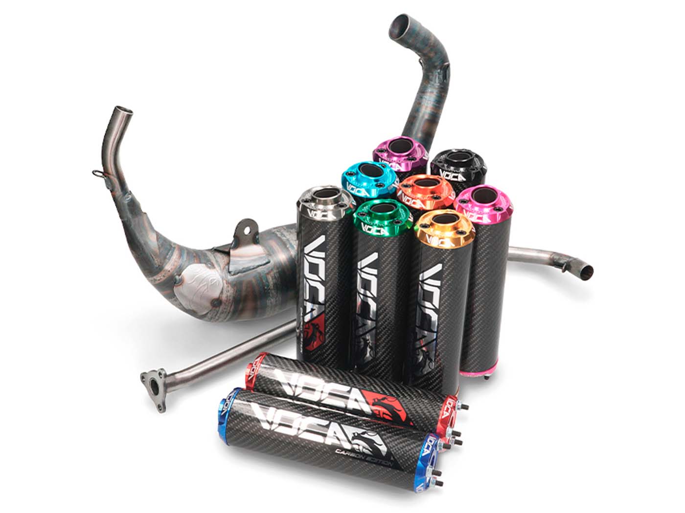 Výfuk Voca Racing 80cc pro Aprilia RS 2006-, Derbi GPR 2004- VCR-RD30193.01.BDY