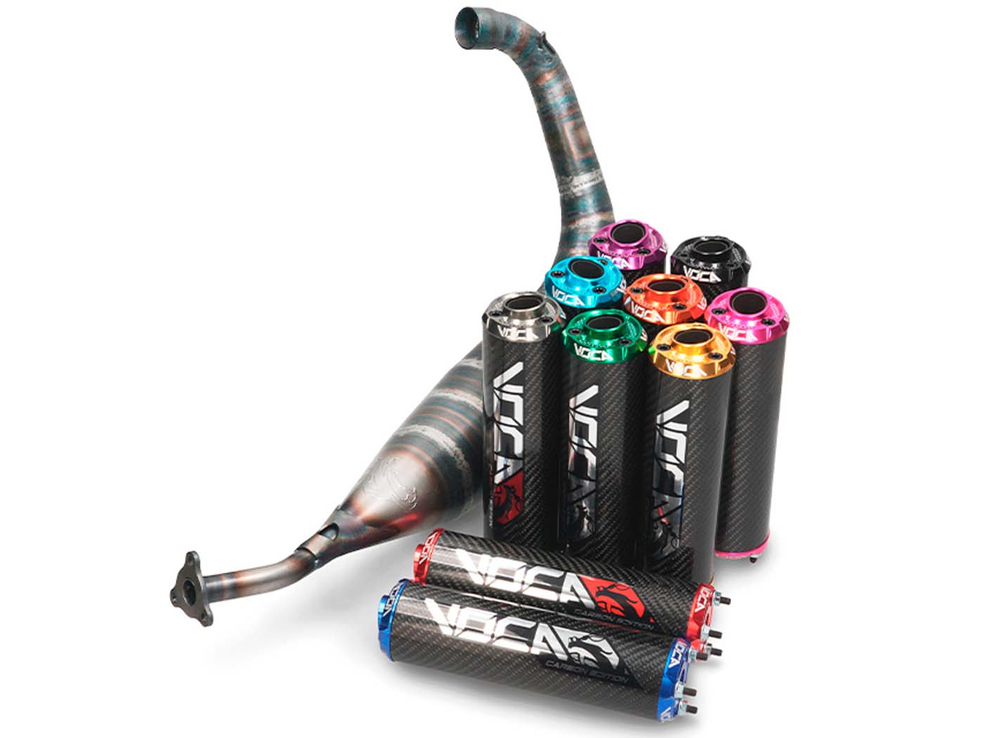 Výfuk Voca Racing 80 ccm pro Beta RR-T, Rieju MRX, RR, SMX, Aprilia MX, RX VCR-RD30188.01.BDY