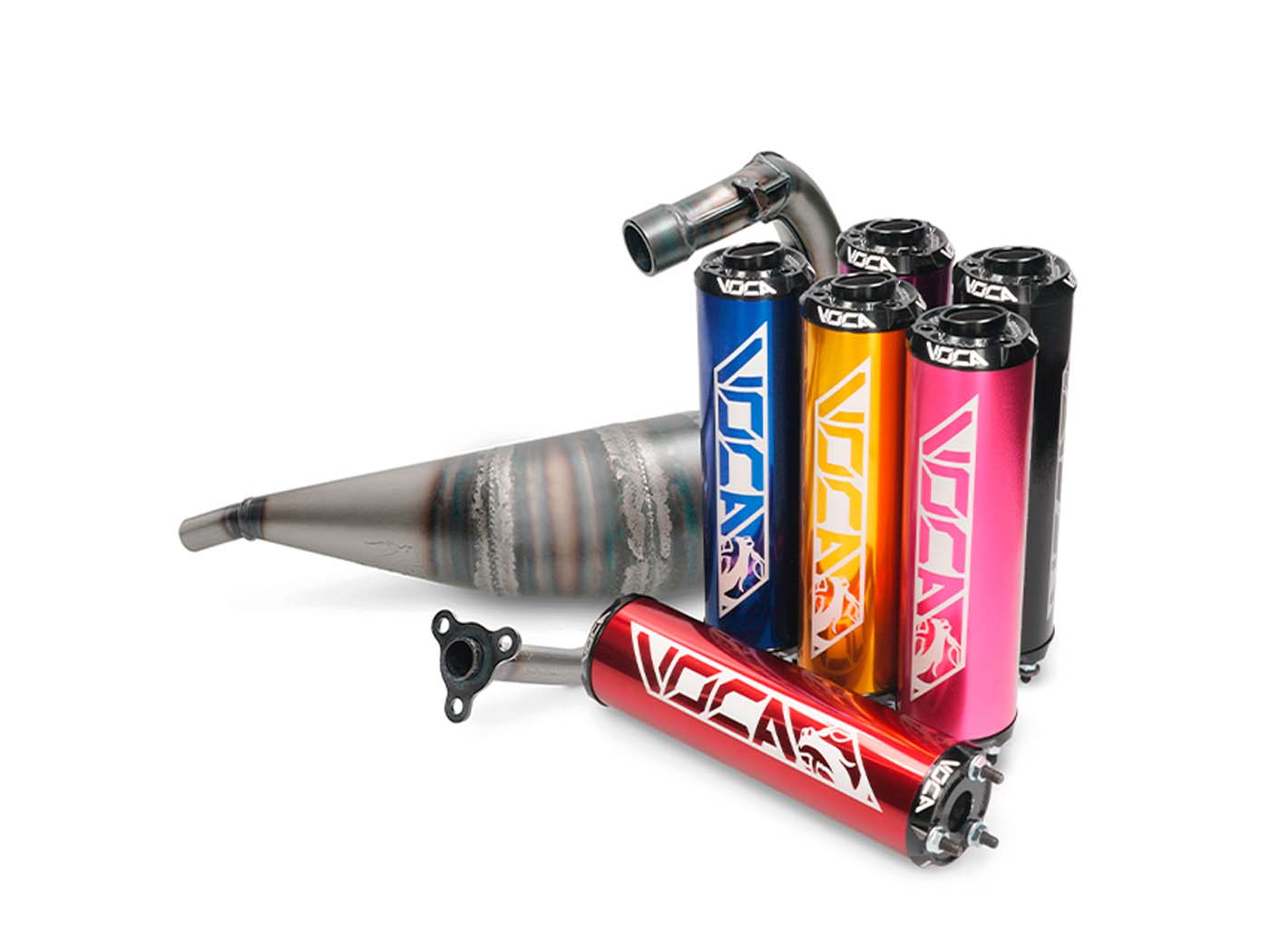 Voca Racing Výfuk Voca Cross Rookie 50/70cc pro Fantic Enduro XE, Motard XM 50 -21 E5 VCR-RD36181