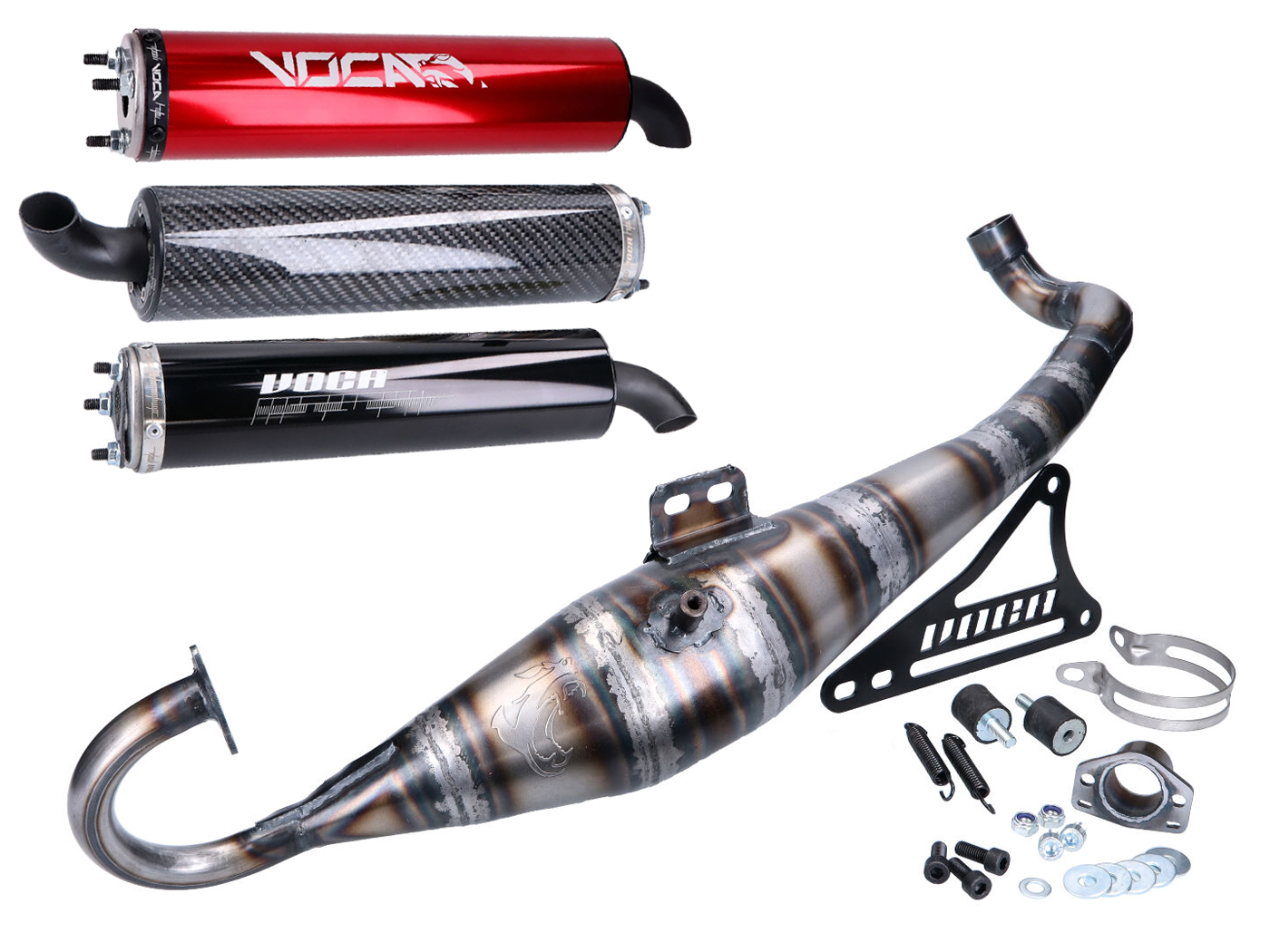 Voca Racing Výfuk Voca Road-Race 70 ccm pro Minarelli horizontal, Adly, Aprilia, Benelli, Beta VCR-RD43166