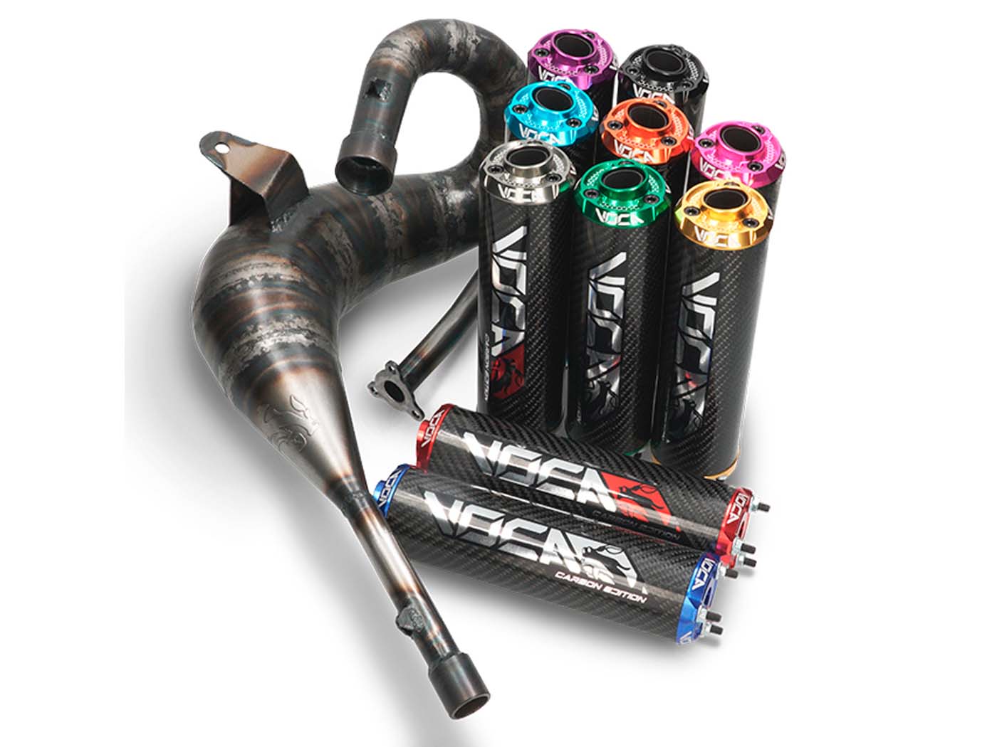 Voca Racing Výfuk Voca Cross 80/90 ccm pro Derbi Senda, DRD VCR-RD37192