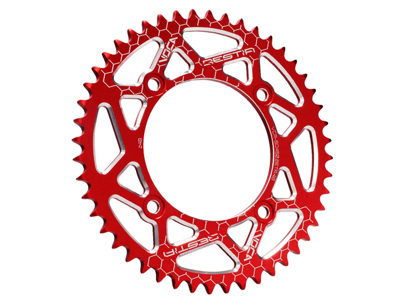 Voca Racing Rozeta Voca CNC 48 zubů 420 červená pro Beta RR VCR-SD450.BETA.48/RE