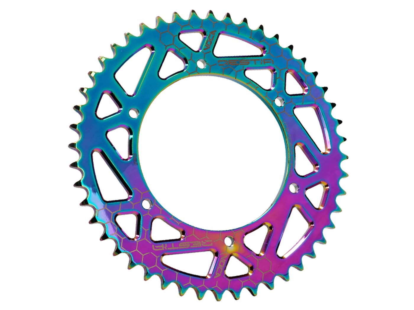 Voca Racing Rozeta Voca CNC 48 zubů 420 titanová pro Derbi Senda SM, DRD VCR-SD450.SDA.48/TI
