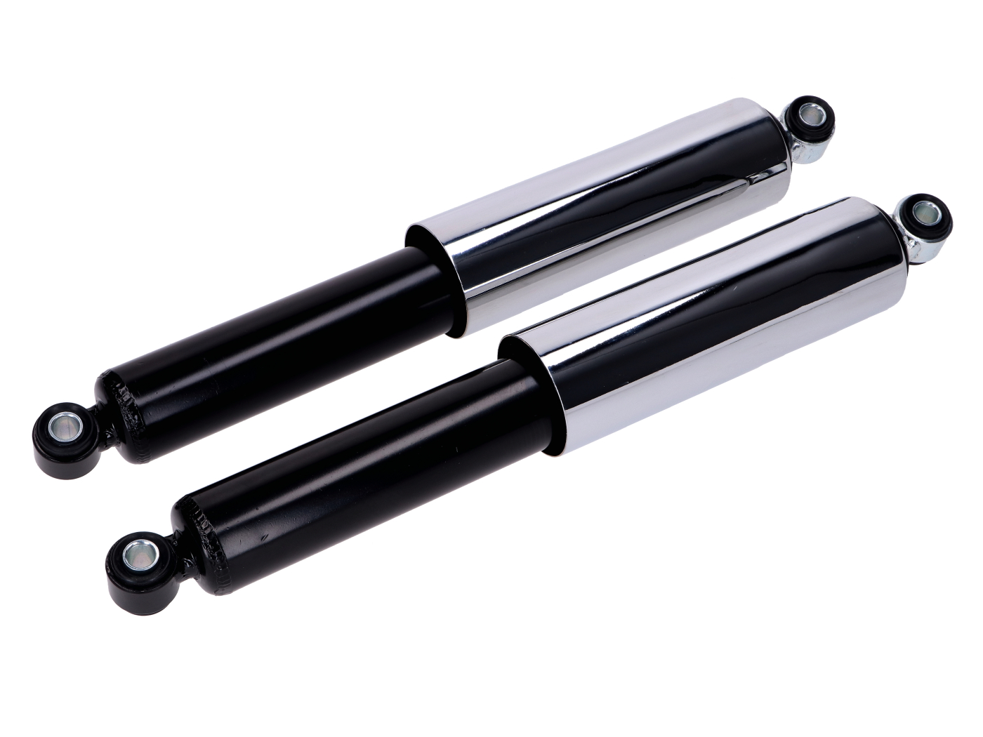 101 Octane Sada tlumičů s chromovým krytem 307 mm pro Simson KR51/2, Schwalbe, Star, Habicht 53796