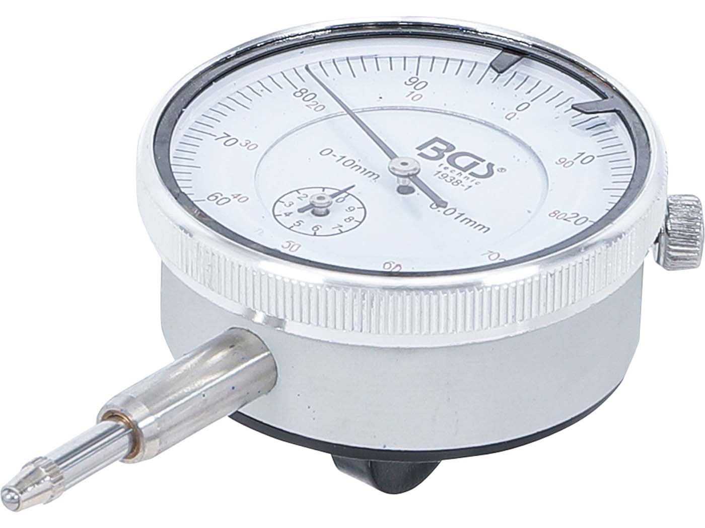 BGS technic Přesný číselníkový úchylkoměr 50 mm 0,01 mm