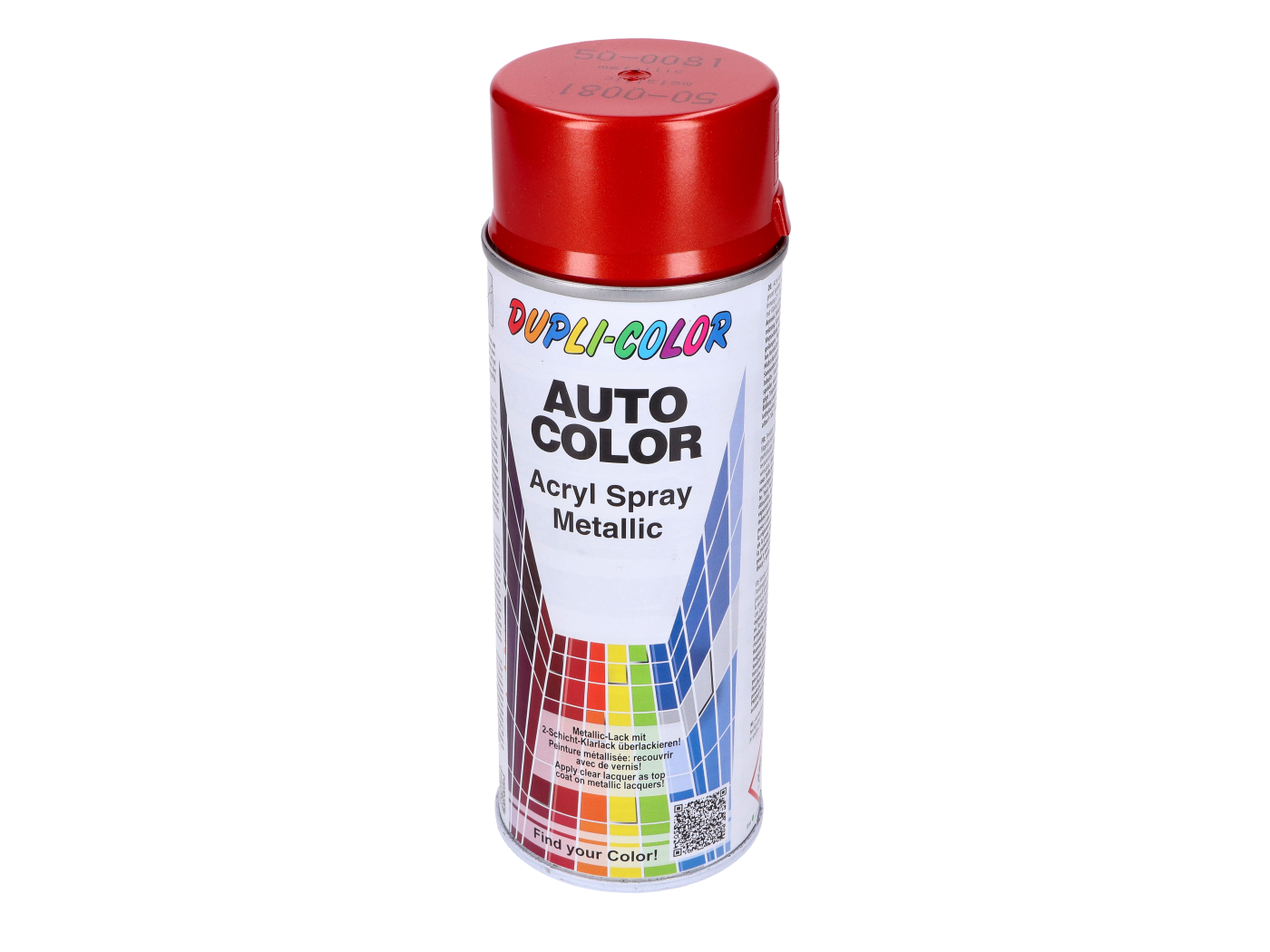 Dupli-Color Akrylová barva ve spreji červená metalíza 400 ml plechovka