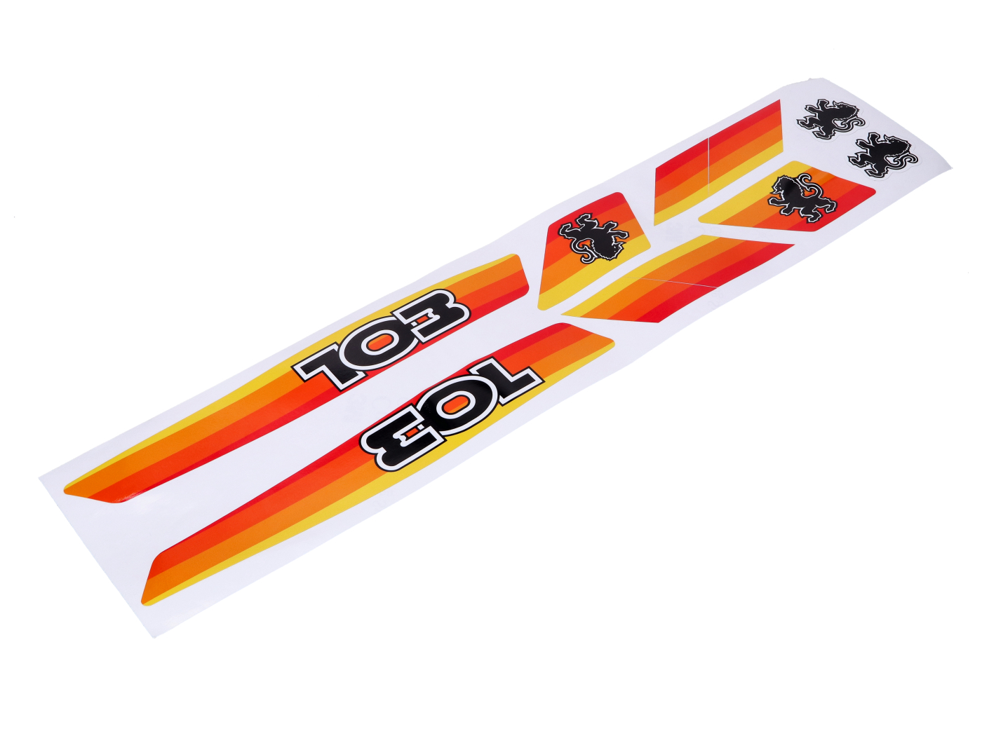 RSM Technologie Sada 8 oranžových samolepek pro Peugeot 103