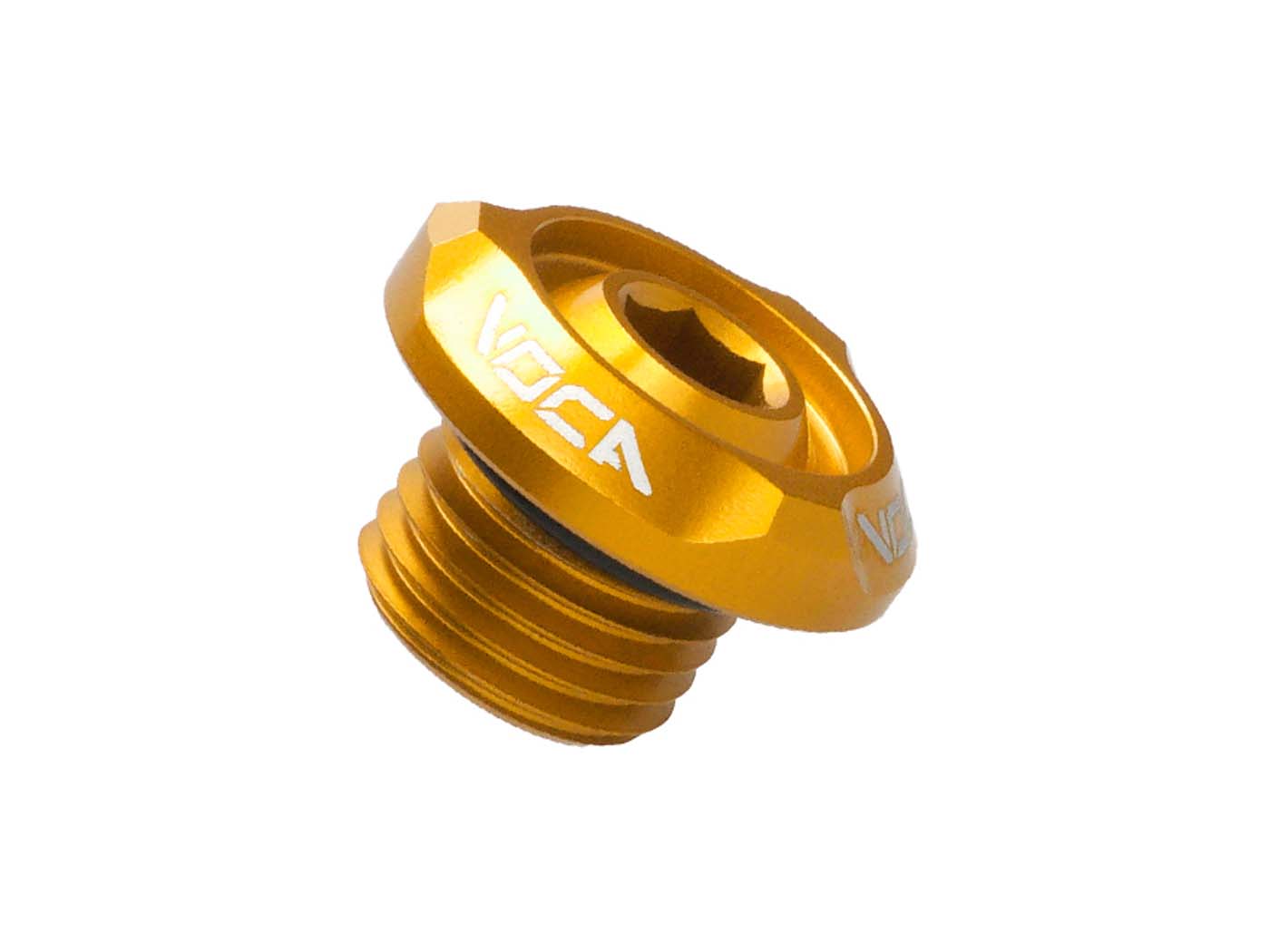 Olejový plnicí šroub Voca Racing M14x1,5 mm zlatý pro Minarelli horizontal VCR-SD9166/GO