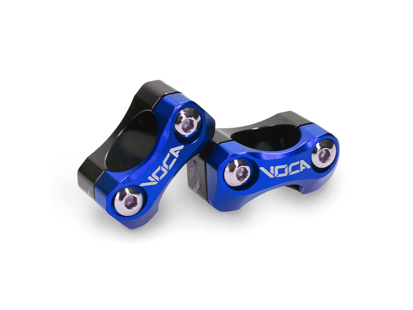 Voca Racing Objímka řídítek Montážní sada řídítek VOCA V2 HB28 CNC 22-28 - modrá VCR-SD960.V2/BL