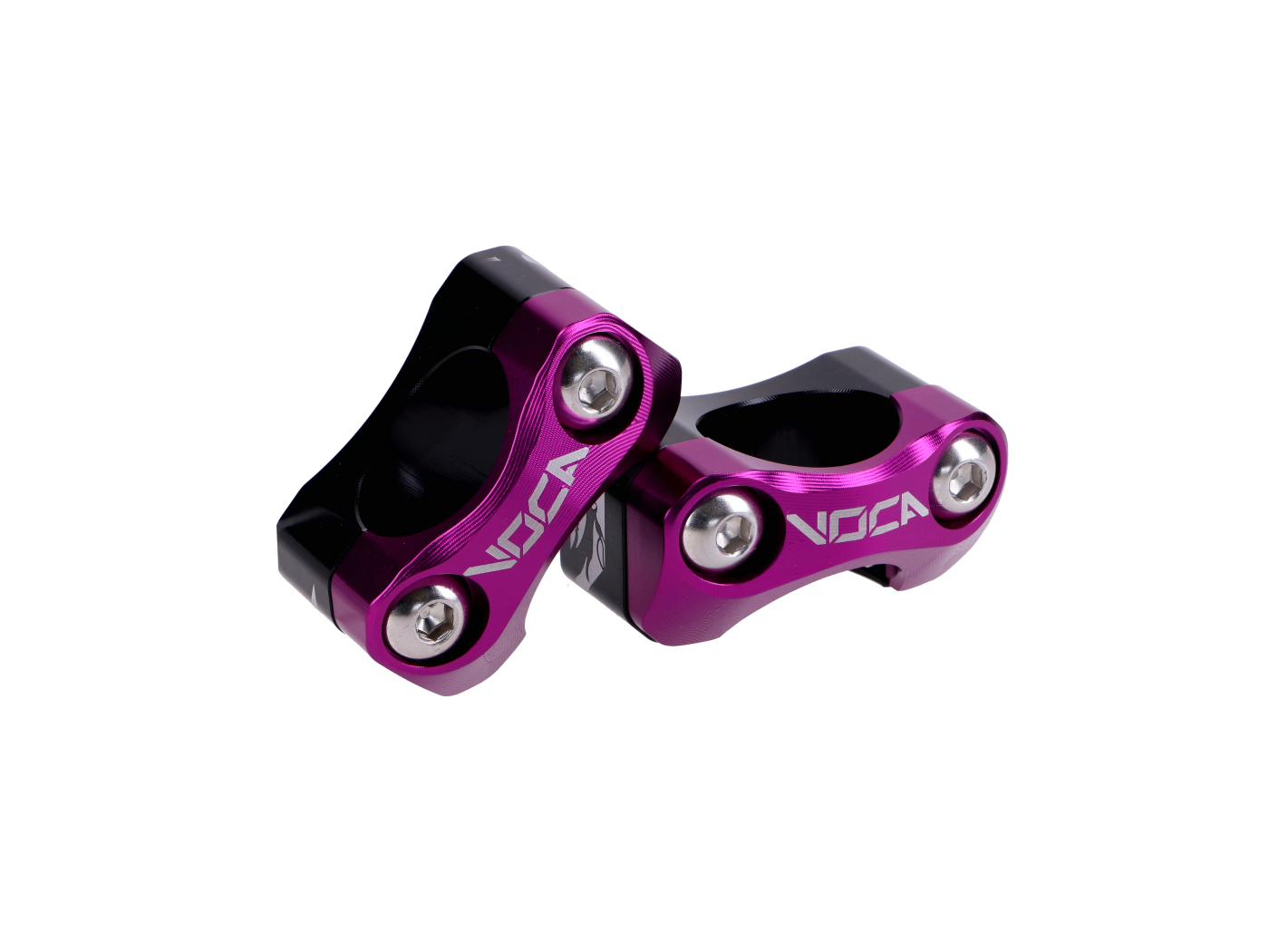 Voca Racing Objímka řídítek Montážní sada řídítek VOCA V2 HB28 CNC 22-28 - Fialová VCR-SD960.V2/PU
