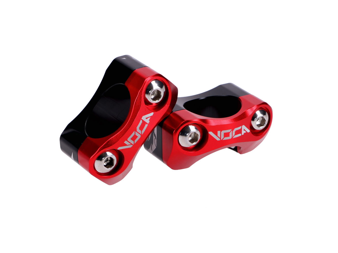 Voca Racing Objímka řídítek Montážní sada řídítek VOCA V2 HB28 CNC 22-28 - červená VCR-SD960.V2/RE