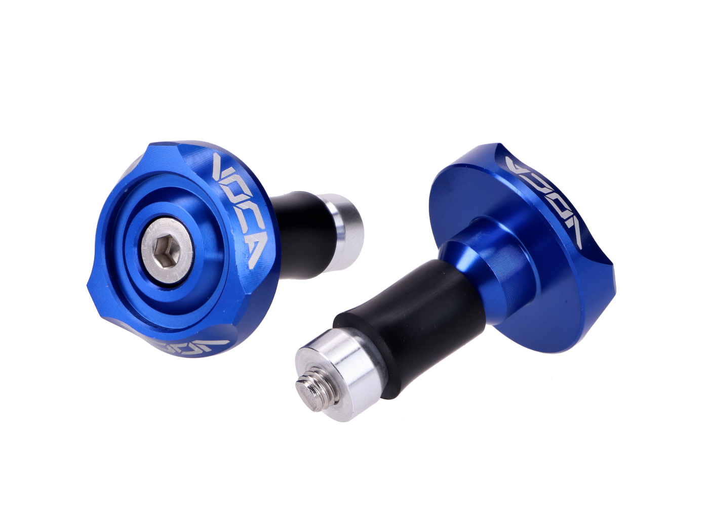 Voca Racing Tlumič vibrací do konců řídítek VOCA V2 CNC 14 mm - modrý VCR-SD970.V2/BL