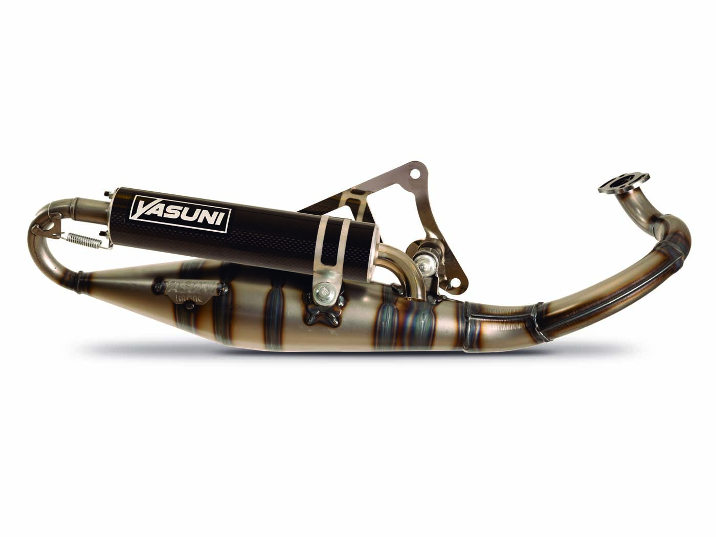 Výfuk Yasuni R-PRO karbon pro Derbi Hunter, Peugeot, Ludix, Vicaci YA225C-RPRO