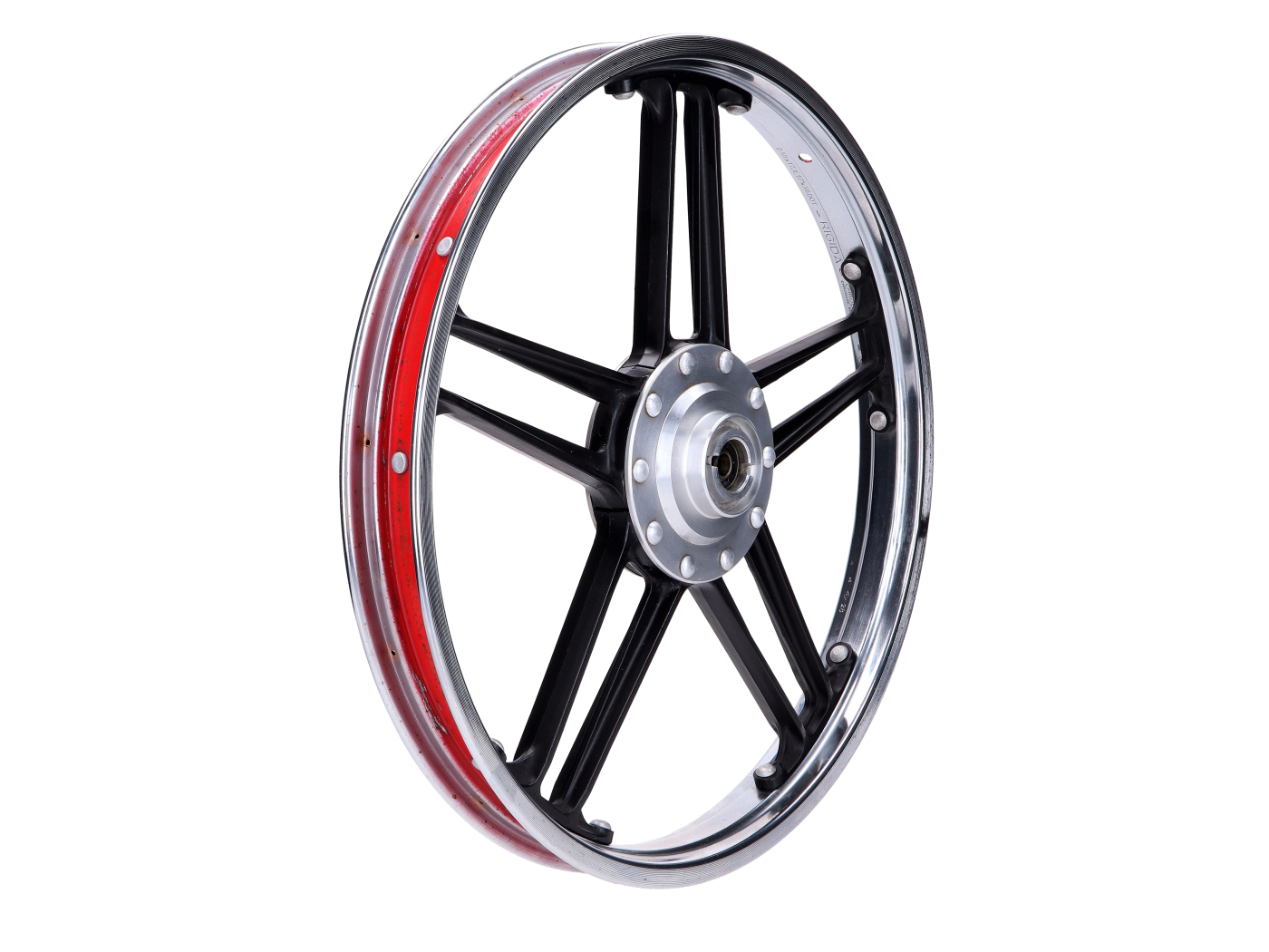 Ráfek předního kola, hliníkové kompozitní kolo pro Kreidler MF 2, Flory MF 20, 22 Moped, Moped MG00021252