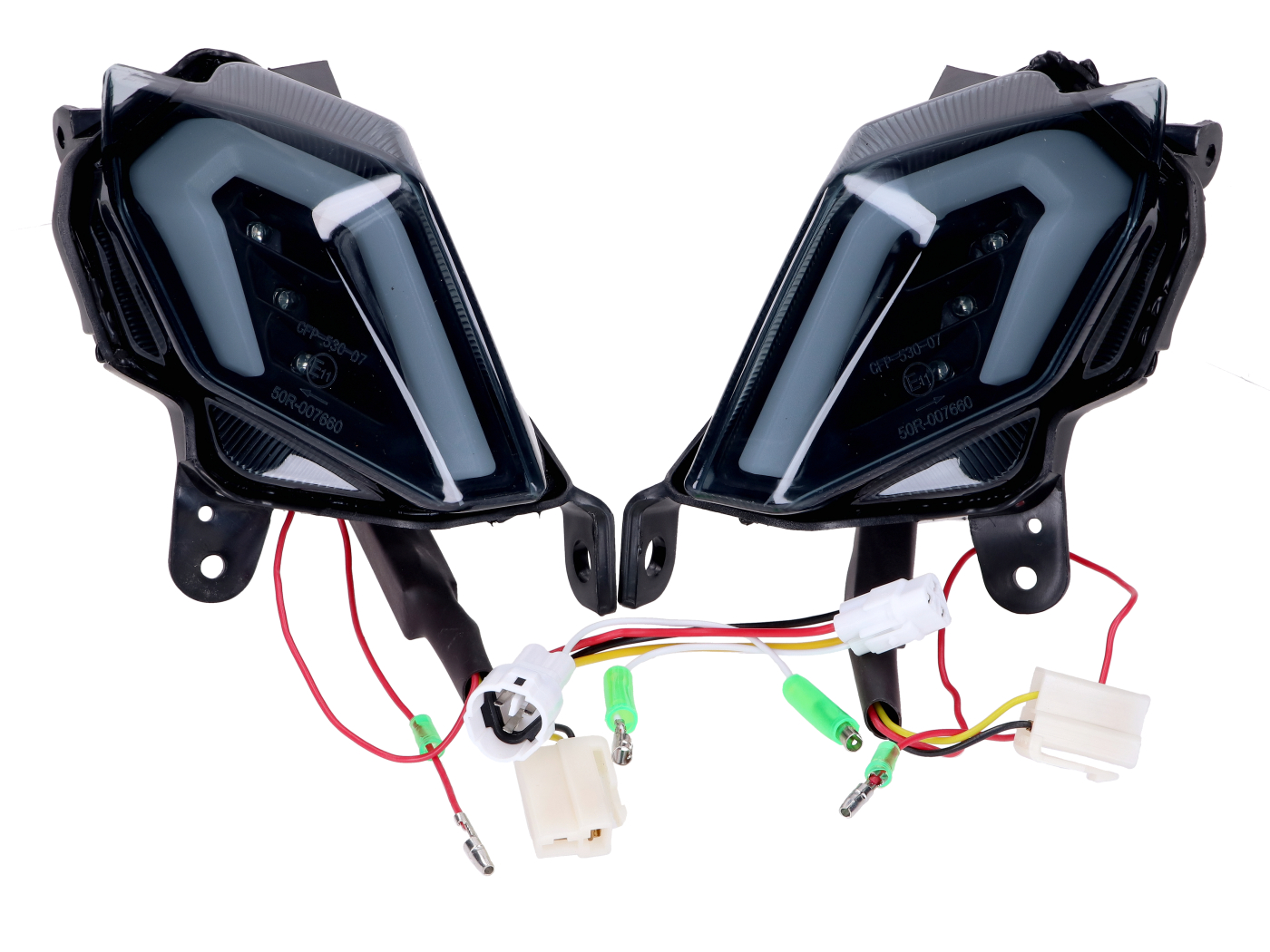 Sada zadních kouřových blinkrů Naraku pro Yamaha T-Max 530 2012–2016