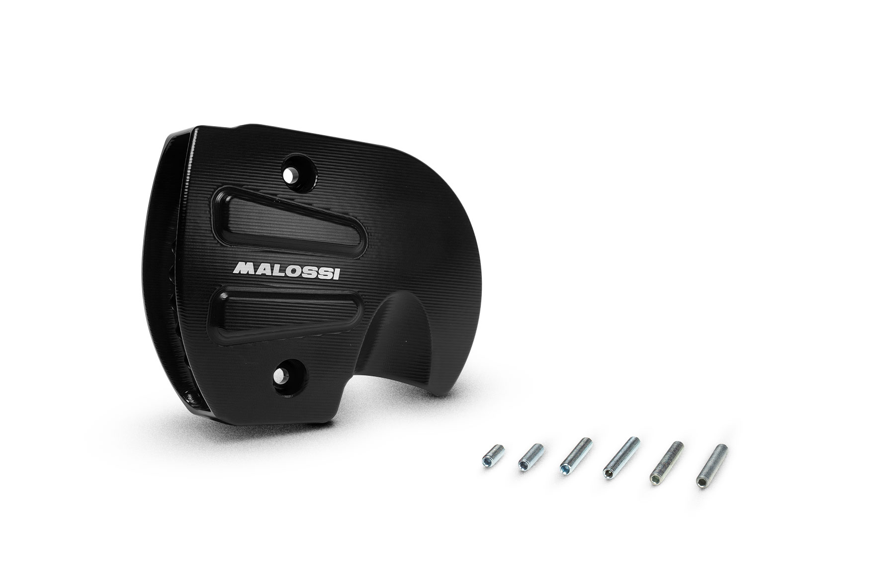 Přívod vzduchu / dekl variátoru Malossi černý, Aprilia, Gilera, Piaggio Leader, Quasar 125-300 M20245BB