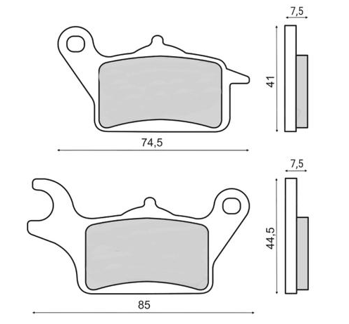 Přední brzdové destičky Novascoot FT3181, Honda 110 Vision (12-24) FDB2289EF