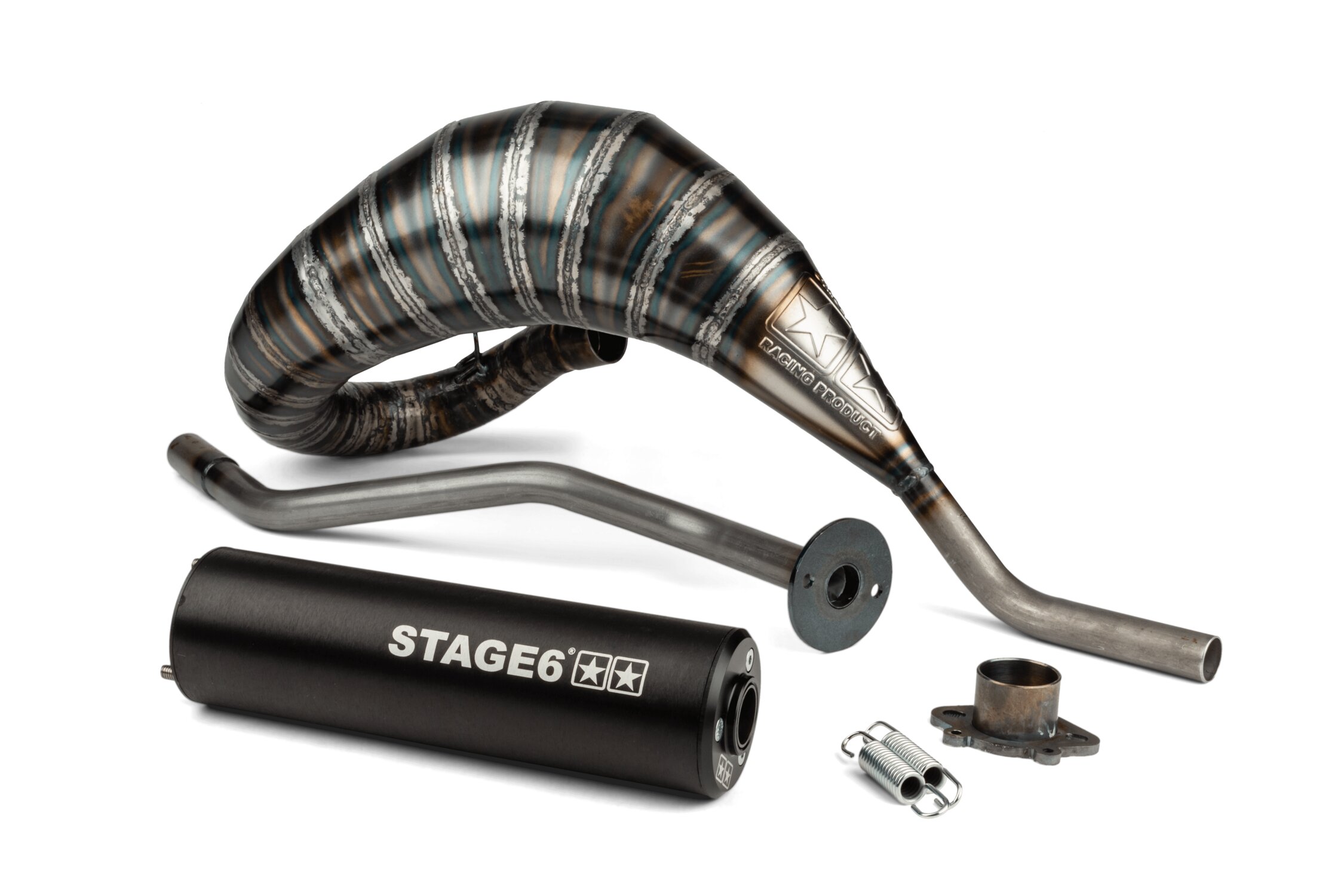 Výfuk Stage6 80 - 90 Derbi černý