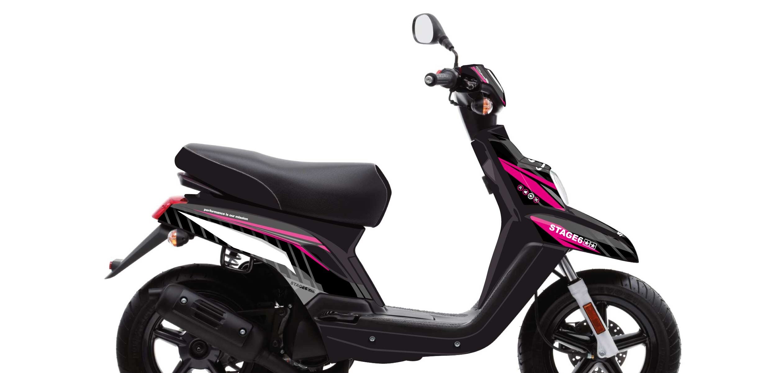 Stage6 Sada samolepek  Yamaha BWs od 2004 Stage6, růžová