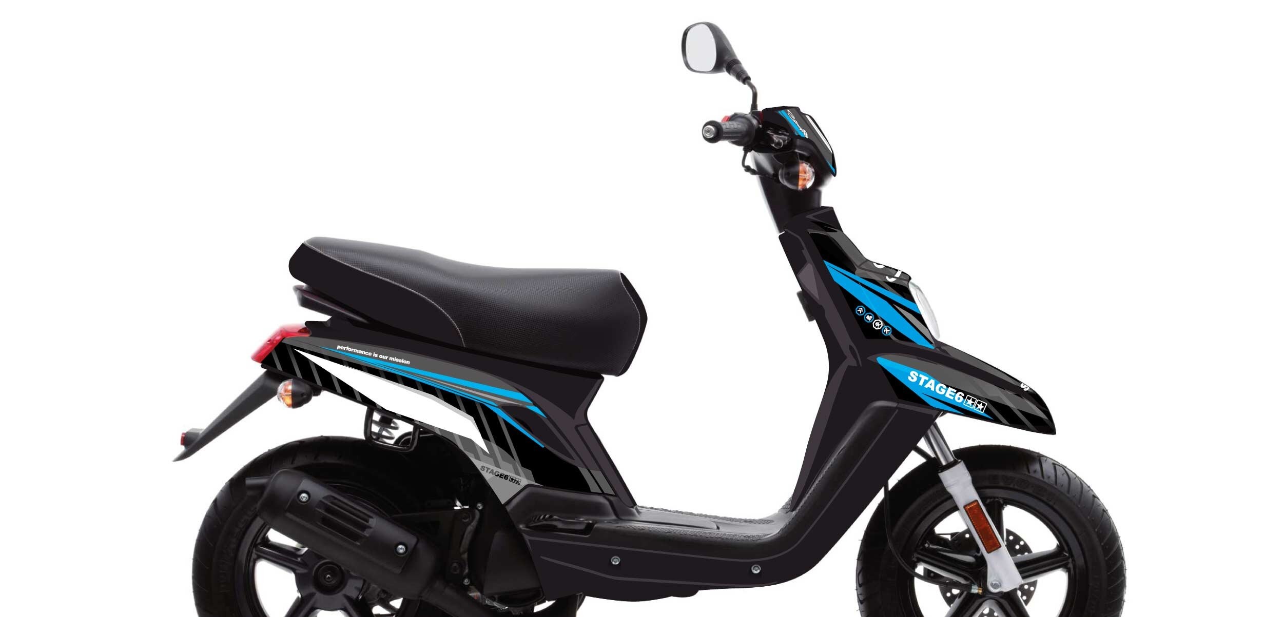 Stage6 Sada samolepek  Yamaha BWs od 2004 Stage6, modrá