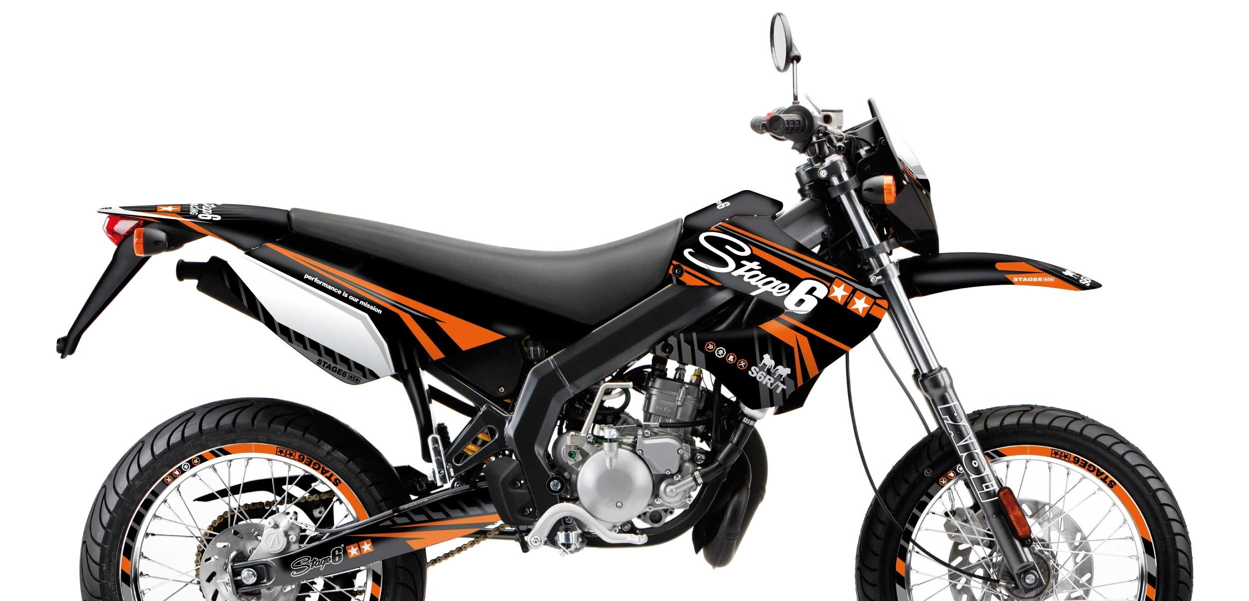 Stage6 Sada samolepek Derbi X-Treme 2006 - 2010 Stage6, oranžová