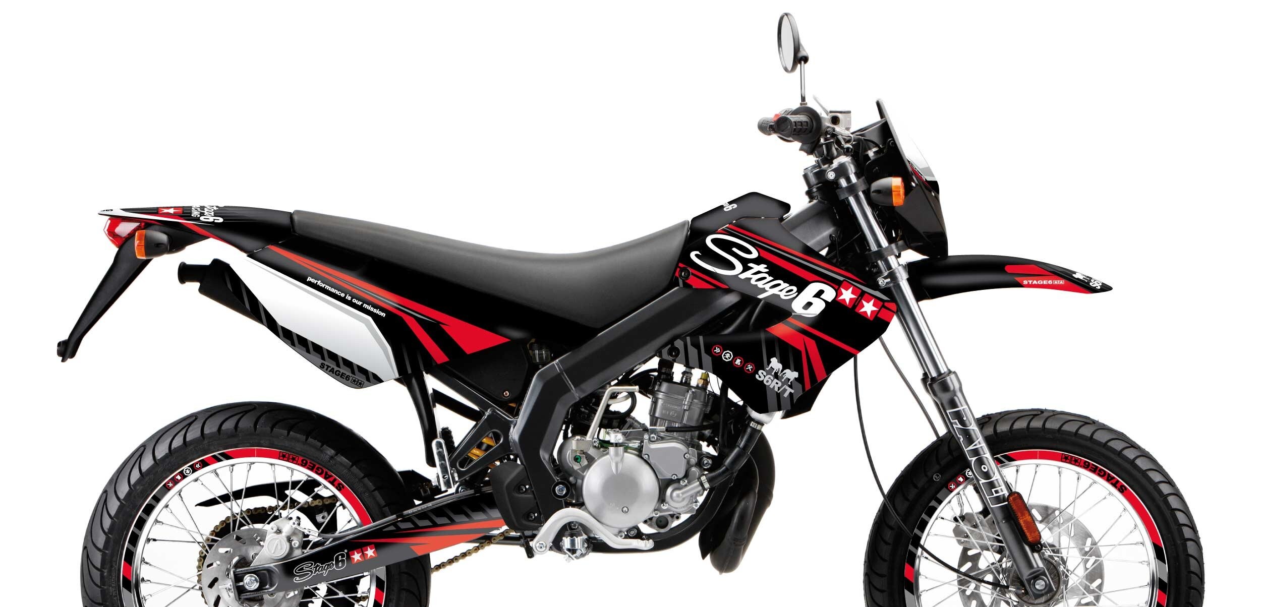 Stage6 Sada samolepek Derbi X-Treme 2006 - 2010 Stage6, červená
