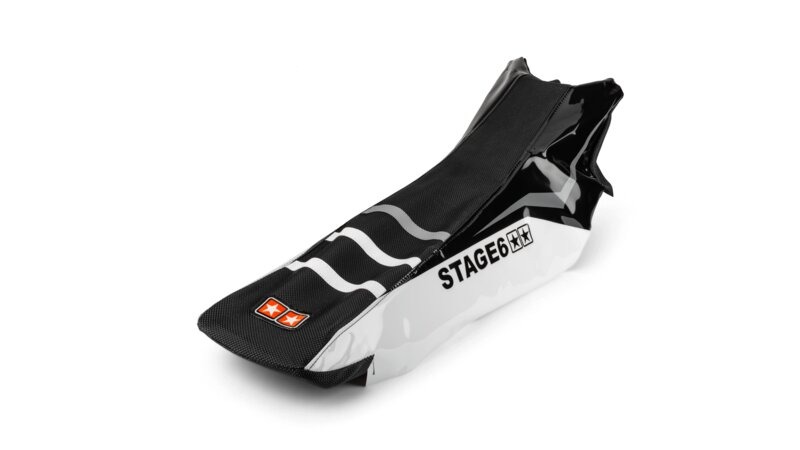 Potah sedla Derbi X-Treme 2011 - 2017 Stage6 Full Covering, bílá