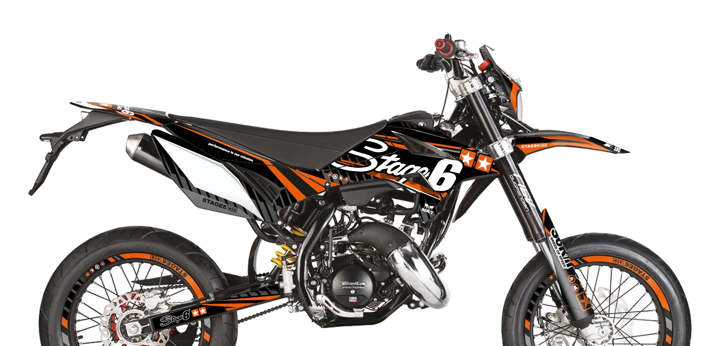 Stage6 Sada samolepek Beta RR 2011 - 2020 Stage6, oranžová