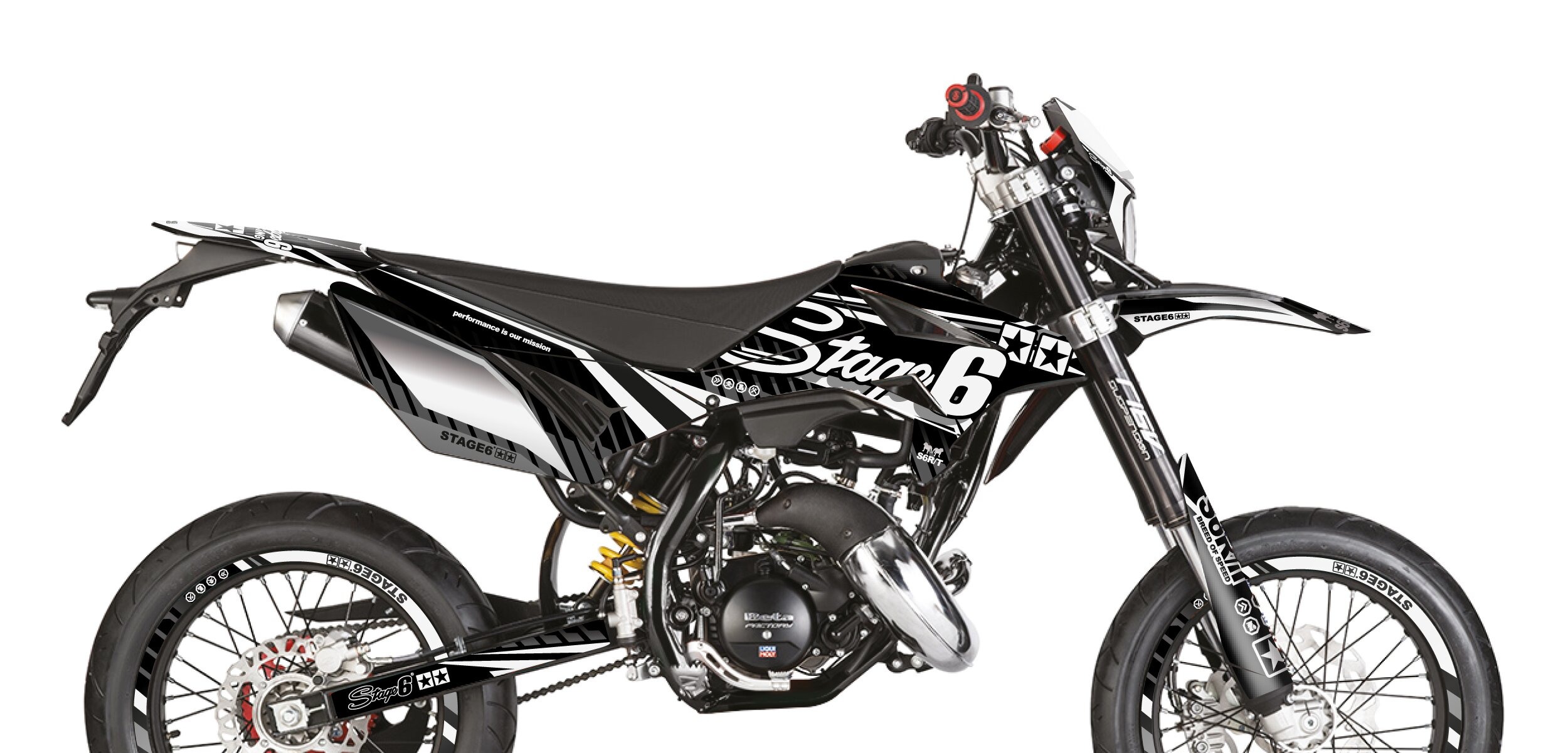 Stage6 Sada samolepek Beta RR 2011 - 2020 Stage6, bílá