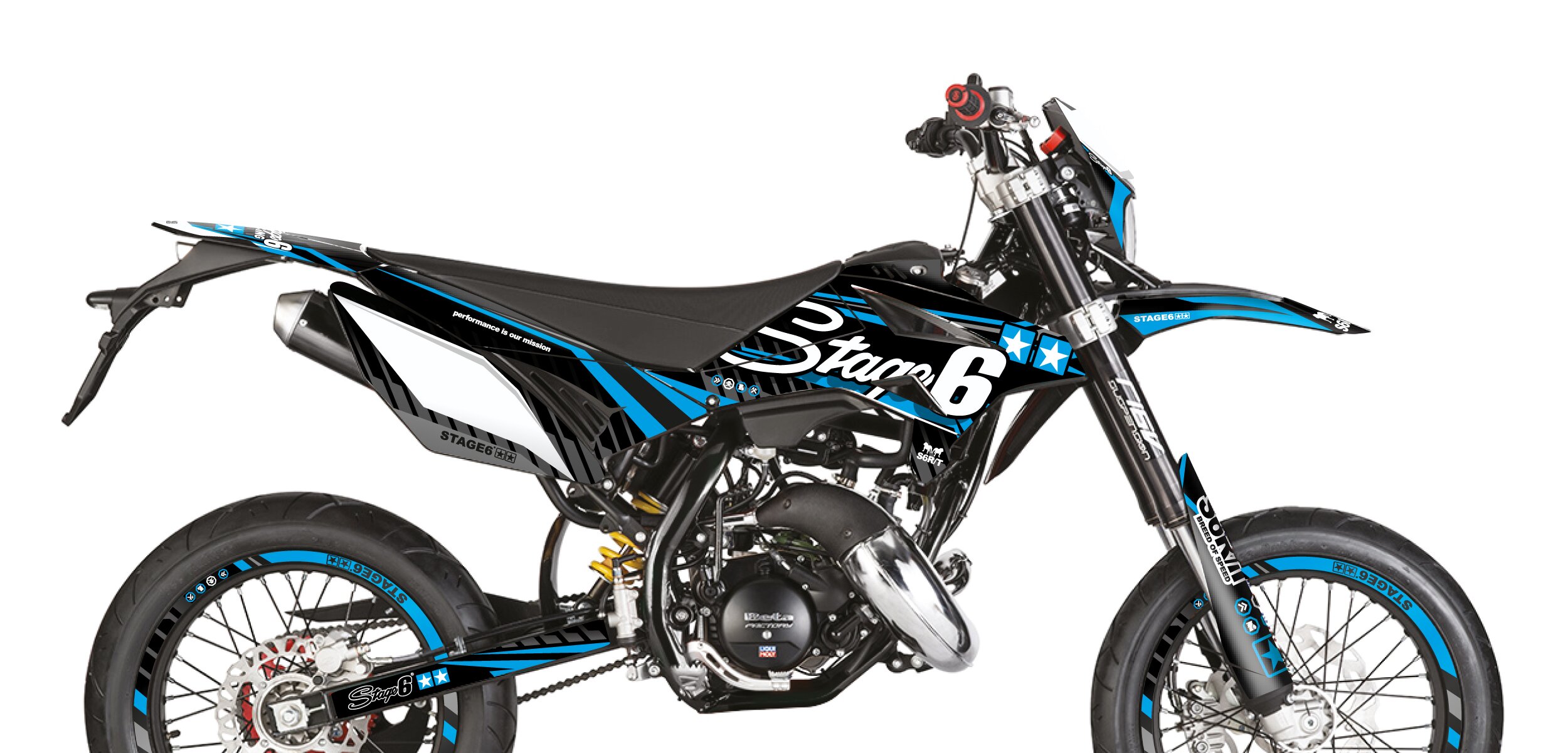 Stage6 Sada samolepek Beta RR 2011 - 2020 Stage6, modrá