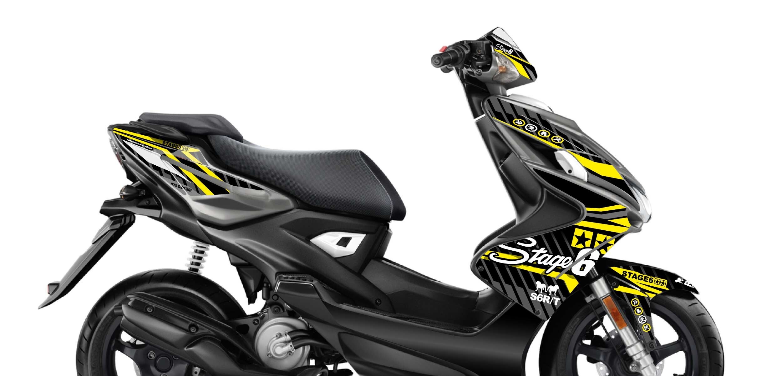 Stage6 Sada samolepek Yamaha Aerox od 2013 Stage6, žlutá